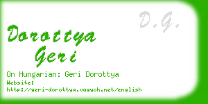 dorottya geri business card